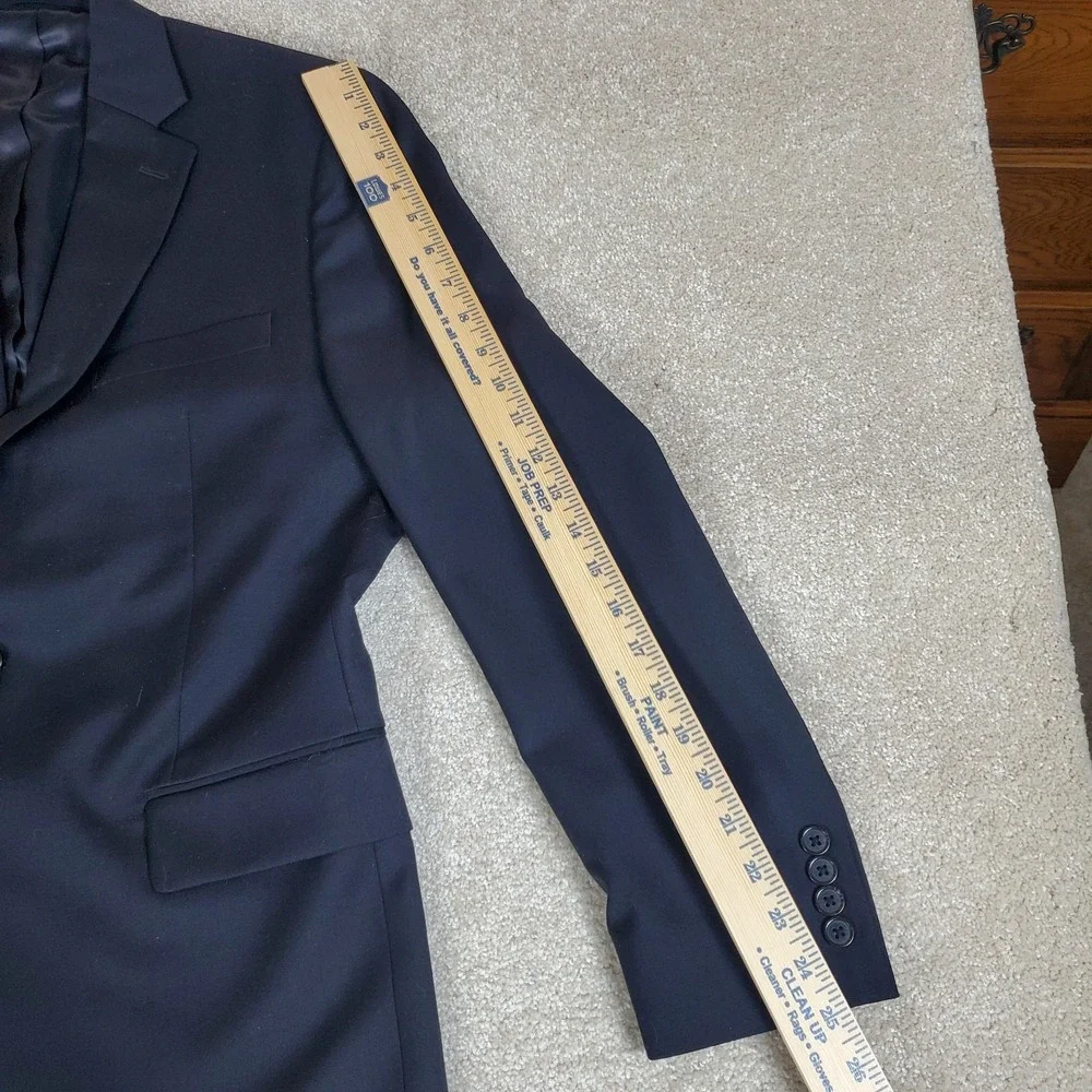 Lauren‎ Ralph Lauren Suit Coat Sports Jacket Black 40 Regular Wool Blend